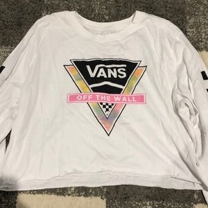 Vans long sleeve crop top
